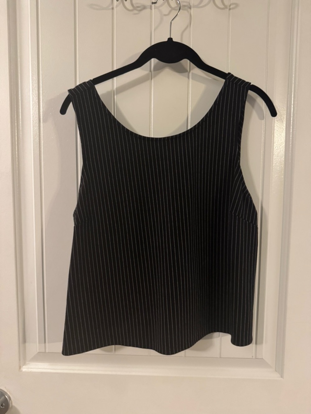 Express Black Pinstripe Tank Top